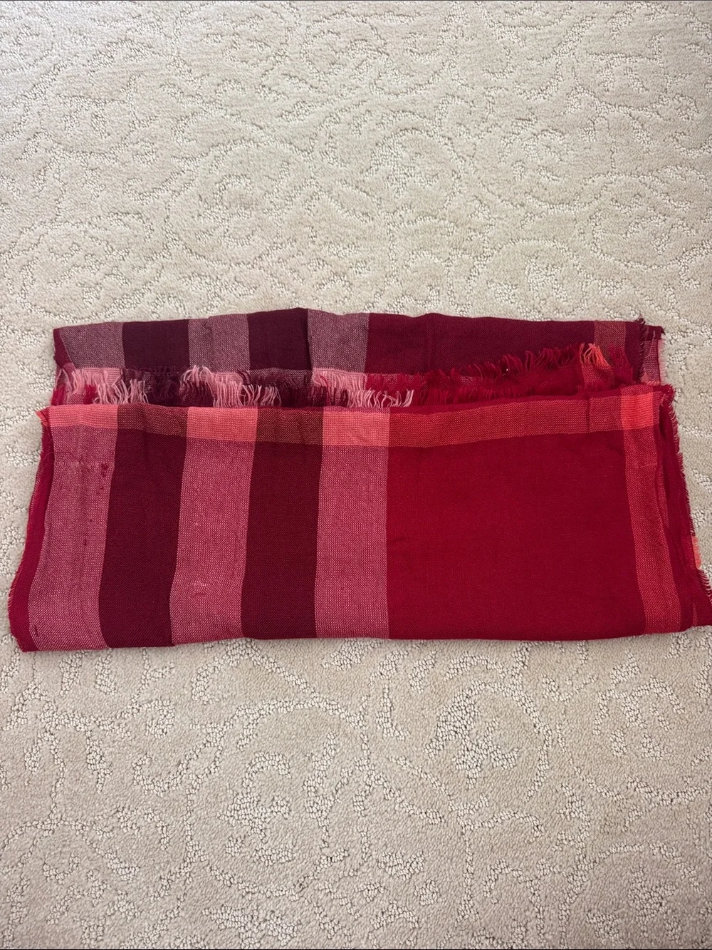 Burberry check thin scarf